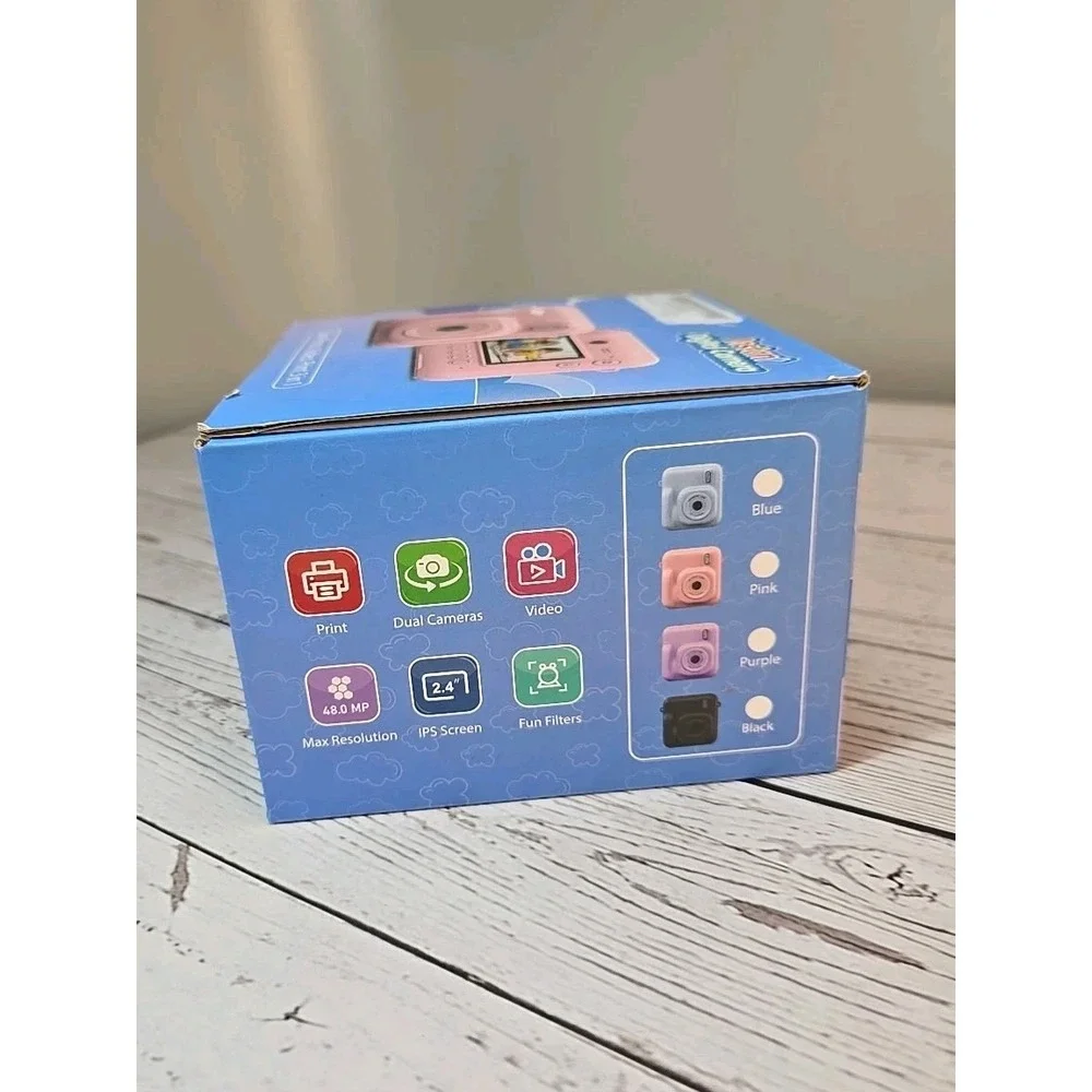 Instant Print Digital Camera Pink DC506 for Kids